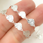 Load image into Gallery viewer, Sterling Silver Diamond Cut Hearts