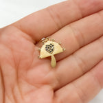 Load image into Gallery viewer, Shop Now 14k Solid Gold Diamond Mushroom Charm