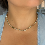 Load image into Gallery viewer, 14K Yellow Hollow Gold Smooth Oval Link Chain