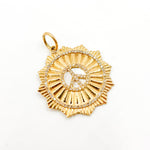 Load image into Gallery viewer, Buy Now 14K Gold Peace Symbol Round Pendant