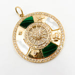 Load image into Gallery viewer, Buy Gold Symbols Round Pendant