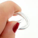 Load image into Gallery viewer, White Sterling Silver Oval Clasp
