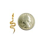 Load image into Gallery viewer, 14K Solid Gold with Diamonds Snake Shape Charm. GDP123