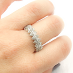Load image into Gallery viewer, 14K Solid Gold Diamond Band Ring.