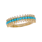 Load image into Gallery viewer, 14K Solid Gold Diamond and Gemstone Ring