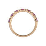 Load image into Gallery viewer, CR97262PS5X3. 14K SolId Gold Diamond & Pink Sapphire Ring