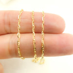 Load image into Gallery viewer, 14K Solid Gold Diamond Cut Marina Link Chain