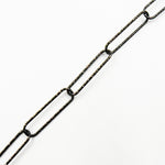 Load image into Gallery viewer, Black Rhodium Sterling Silver Diamond Cut Paperclip Chains