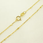 Load image into Gallery viewer, 14K Solid Yellow Gold Cubes Satellite Chain