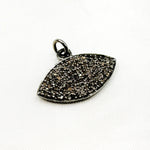Load image into Gallery viewer, DC334. Diamond Sterling Silver Eye Pendant