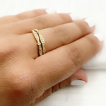 Load image into Gallery viewer, 14K Solid Gold Diamond Ring.