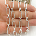 Load image into Gallery viewer, Sterling Silver Long and Short Link Chain
