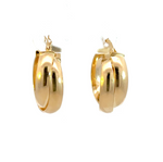 Load image into Gallery viewer, 14K Solid Gold Fancy Braided Hollow Hoop Earrings