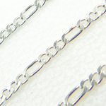 Load image into Gallery viewer, 925 Sterling Silver Flat Figaro Link Chain. Y109SS

