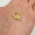 Load image into Gallery viewer, Sterling Silver Pear Shape Trigger Clasp