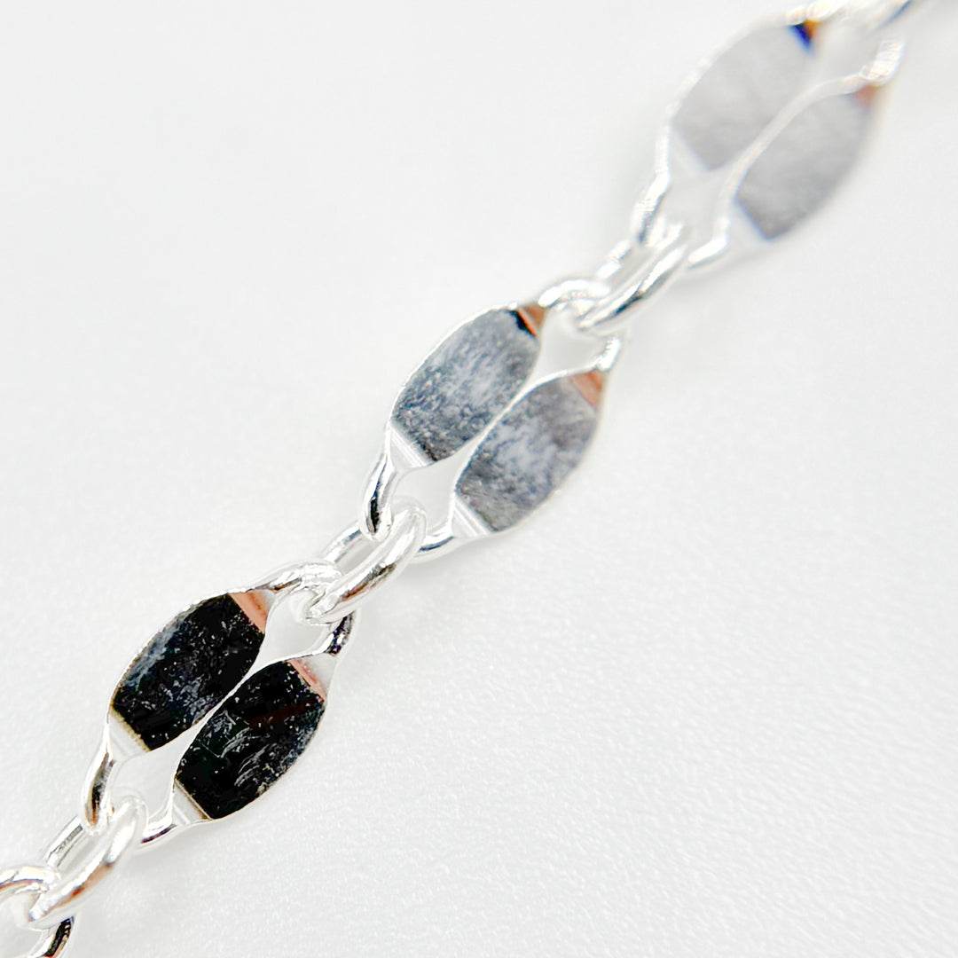 Sterling Silver Flat Marina Link Chain