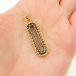 Load image into Gallery viewer, DP2007. Diamond Sterling Silver Oval Pendant