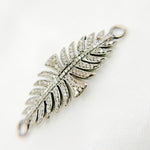 Load image into Gallery viewer, DC966. Diamond Sterling Silver Leaf Shape Connector