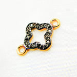 Load image into Gallery viewer, DC905. Diamond Sterling Silver Flower Connector