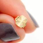 Load image into Gallery viewer, Shop 14K Solid Gold Rectangle Stud Earrings