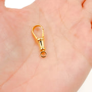 0925ALB3GP. 17MM Gold-plated Sterling Silver Swivel Clasp