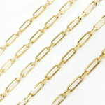 Load image into Gallery viewer, Gold Plated 925 Sterling Silver Diamond Cut Paperclip Link Chain