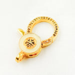 Load image into Gallery viewer, Silver Round Enamel Trigger Clasp