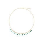 Load image into Gallery viewer, NFL71707. 14K Solid Gold Diamond and Gemstone Necklace