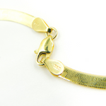 Load image into Gallery viewer, 14K Solid Gold Herringbone Chain