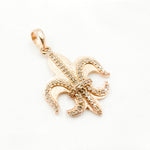 Load image into Gallery viewer, DP256. Diamond Sterling Silver Fleur De Lis Shape Pendant
