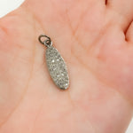 Load image into Gallery viewer, DC248. Diamond Sterling Silver Oval Pendant