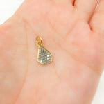 Load image into Gallery viewer, DC1015. Diamond Sterling Silver Drop Charm