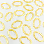 Load image into Gallery viewer, Shop Now Gold-plated Sterling Silver Brushed Marquis Connector