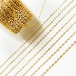 Load image into Gallery viewer, Solid Gold Flat Oval Link Chains