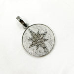 Load image into Gallery viewer, DP287. Diamond Round Star Pendant