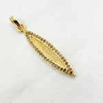 Load image into Gallery viewer, DP205. Diamond Sterling Silver Marquise Shape Pendant