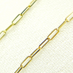 Load image into Gallery viewer, 14K Solid Yellow Gold Flat Paperclip Chain by Foot