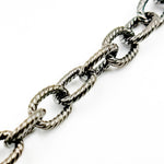 Load image into Gallery viewer, Rhodium Sterling Silver Twisted Oval Link Chains
