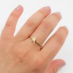 Load image into Gallery viewer, 14K Yellow Gold Star Ring