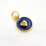 Load image into Gallery viewer, Buy Now Sterling Silver Round Heart Enamel Charms