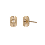 Load image into Gallery viewer, Gold Diamond Rectangle Jewelry Set