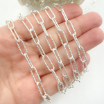 Load image into Gallery viewer, Sterling Silver Diamond Cut Paperclip Link Chains