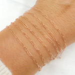 Load image into Gallery viewer, 1606RGF. Rose Gold Filled Smooth Paperclip Chain