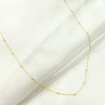 Load image into Gallery viewer, 14k Solid Yellow Gold Satellite Bead Chain