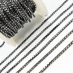Load image into Gallery viewer, Rhodium and Sterling Silver Diamond Cut Box Chain