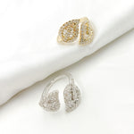 Load image into Gallery viewer, 14K Solid Gold Diamond Open Leaf Ring.