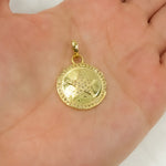 Load image into Gallery viewer, DP456. Diamond & Sterling Silver Round Pendant with Star