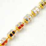 Load image into Gallery viewer, 14K Solid Gold Satellite Yellow and White Gold Chain