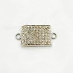 Load image into Gallery viewer, DC280. Diamond Sterling Silver Rectangle Connector
