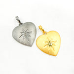 Load image into Gallery viewer, Diamond Sterling Silver Heart Pendant
